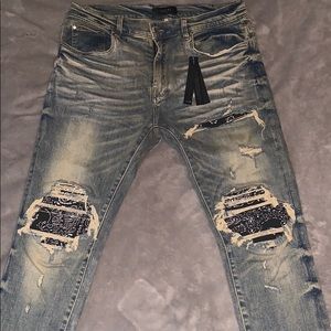 Amiri Bandana Patch Jeans